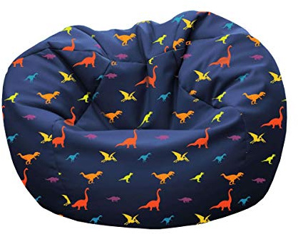 rucomfy Kids Dinosaur Bean Bag Chair - Machine Washable, Safe & Durable Toddler Seating for Playrooms and Bedrooms - 65x65x80cm - (Small, Beanbag Only)