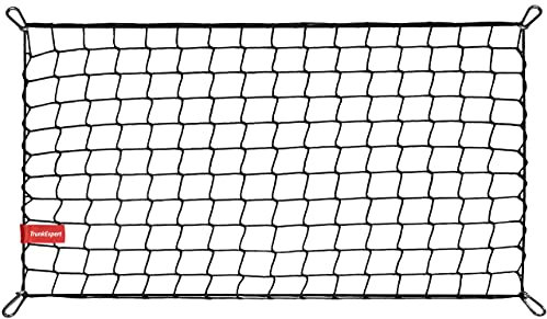 TrunkExpert Kofferraum Netz Kompatibel mit Audi A3 III - 8V Sedan : von 2012, Gepäcknetz Elastisch Kofferraumnetz Organizer & Sicherung für den Autonetz Aufbewahrung Netztasche mit Klett