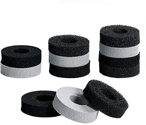 TiMOVO Assist Ringe, 12 Pack Thumbstick Stoßdämpfer Zubehör Kompatibel mit Playstation Portal/Playstation 5(PS5)/Steam Deck/Xbox One/Switch/Switch Pro Controller, 3 Verschiedene Stärken, Schwarz/Grau