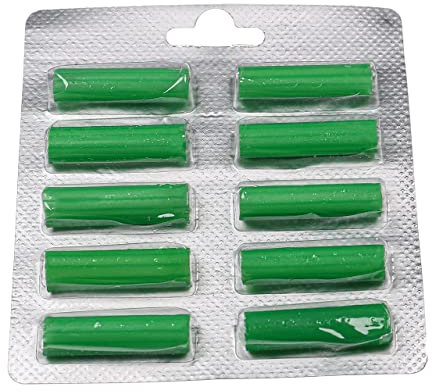 vhbw 10x Bastoncino profumato Universale per aspirapolvere ad es. Compatibile con AEG, Miele, Vorwerk, Bosch, Siemens - Deodorante, Bosco, Verde