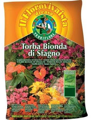 TERRIFLORA Torba bionda, per tutti i tipi di piante bulbose (tulipani, giacinti, crocus, dalie e gladioli), conf. 20 lt