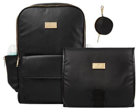 ROOKIE Wickeltasche mit Wickelauflage - Wunderschönes, durchdachtes Design - Veganes Leder - Rucksack, Umhängetasche