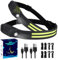 Winthai Stirnlampe Led Wiederaufladbar, 2 SuperHell 450 Lux Mit 5 Modi 1500mAh Kopflampe, 230°Ultra Weitwinkel Stirnlampe Led, 95g Licht IPX4 Wasserdicht, Ideal für Laufen Angeln Radfahren Camping.