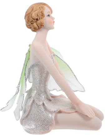 POPETPOP 1stück Resin Auto Ornament Mit Feen-Design Weiße Harzfigur Als Heimdekoration Für Tisch Und Auto Mädchen Figur Für Und Innendekoration