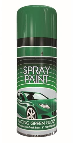 Inspired Essentials - Aerosol Spray Paint 400ml for Cars, Bikes, Vans, Metal, Wood - Professional Quality, Perfect Finish (1, Racing Green Gloss)