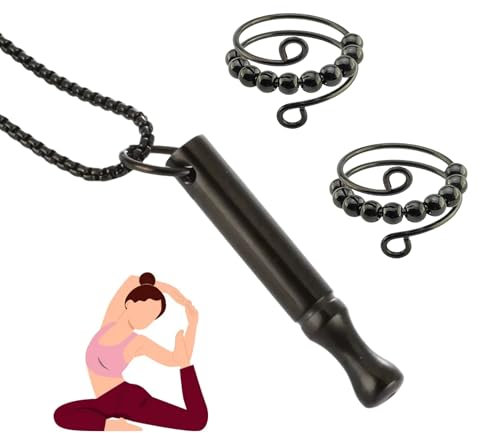 QTTRPCU Rauchentwöhnung Rauchfreikette, Raucherentwöhnung Hilfsmittel, Rauchfrei Hilfsmittel, Anti-Angst-Ring