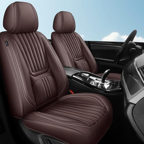 Roguzm Autositzbezüge Universal passend für Passat CC B6 B5 B8 VW Polo Golf 4 5 6 7 MK4 Tguan 2018 Camry Vollschutz Nappa Sitzbezüge