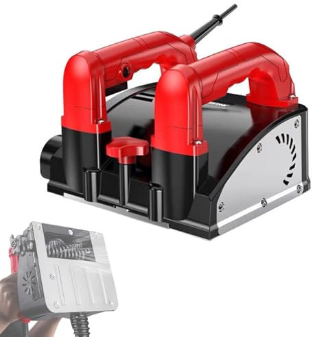 guoyjmm Pialla elettrica per pareti, Raschietto per pareti Portatile, 4000 Giri/min, pialla a rulli Portatile, profondità di piallatura 1-4 mm, per intonaco, Carta da Parati, Vernice, Stucco