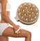 Cepillo de masaje corporal, cepillo corporal de cerdas naturales, cepillo de masaje en seco, cepillo exfoliante reduce la celulitis y mejora las funciones linfáticas