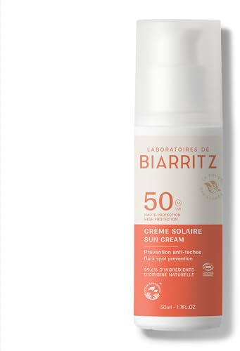 Laboratoires de Biarritz Crème Solaire Visage SPF50 Certifiée Bio 50 ml