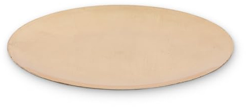 Deko-Teller 33 cm in Gold Vintagelook - Flacher Teller als Tischdeko Kerzenteller