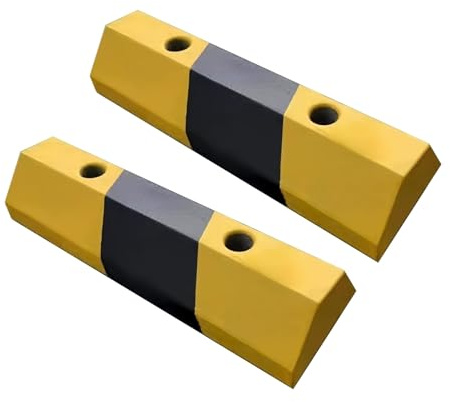 JLLEIZYZ Fermaruota in Gomma, Limitatore Parcheggio, Materiale in Cemento, Resistente e Durevole, Non Facile da Rompere, Parcheggi, Ospedali, Scuole