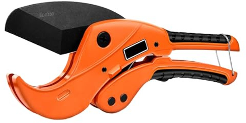 Tagliatubi in alluminio Forbici a cricchetto Tagliatubi Tagliatubi in PVC/PU/PP Strumento manuale per il taglio di tubi per sistemi di irrigazione da giardino Forbici professionali per tubi