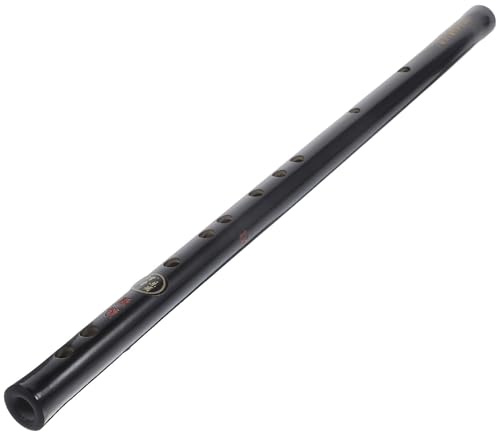 JECOMPRIS Flauta de Bambú Negra en Tono D para Principiantes, y Adultos, Instrumento Musical Tradicional Chino, Flauta de Estilo Antiguo para Aprendizaje y Práctica