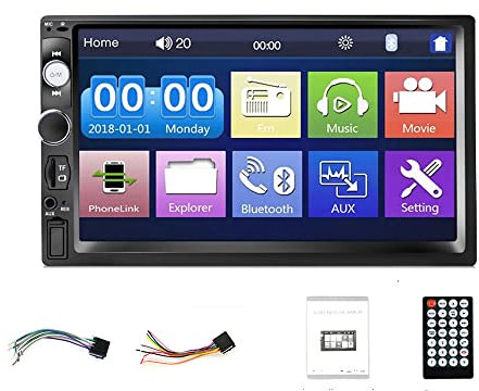 BOOMBOOST Autoradio Car radio Multimedia MP5 MP4 Player 2 Din Bluetooth Stereo FM Steering Wheel Control for Android and IOS Screen Mirroring
