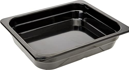 LACOR 66265J schwarz GN-Behalter Melamine GN 1/2X65MM, Melamin, Black, 33 x 27 x 7 cm | Langlebiges Profi-Utensil; entwickelt für optimale Leistung und schnelle, unkomplizierte Reinigung in der Spülmaschine