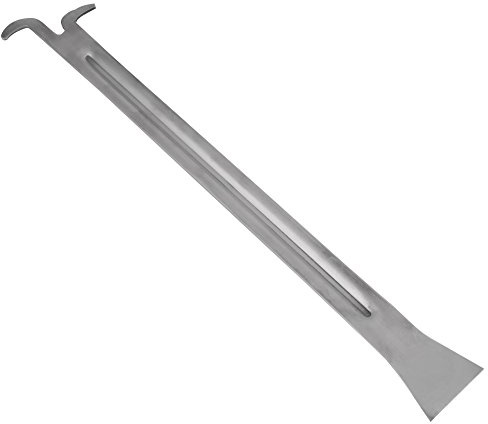 Walfront Stainless Steel Beekeeping Tool 390 × 40 × 3mm/15.35 × 1.57 × 0.11 Hive Scraper for Beekeepers Flat Paint Sliver Beehive Frame Lifter and Cleaning Pry Scraper