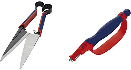 Spear & Jackson Razorsharp Advantage Cisailles à topiaire & Spear & Jackson Razorsharp Aiguiseur de lames 6 en 1