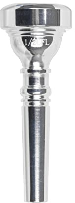 Lovermusic Silver Brass Socket OD 0.35inch Flugelhorn Mouthpiece 1-1/2CFL Musical Instrument Replacement Parts