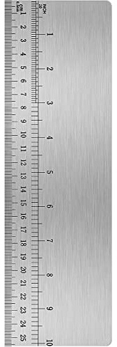 10inch Metal Cake Scraper，Stainless Steel Cake Edge Smoother for Buttercream, Cake Decorating Comb