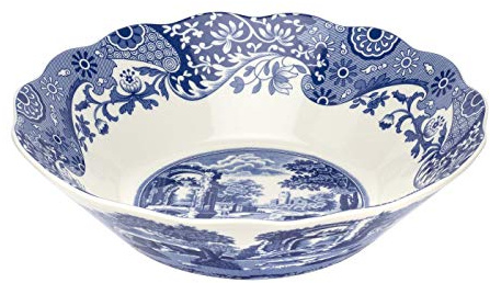 Spode Italienische Gänseblümchen-Schüssel, 25,4 cm, Blau