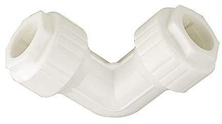 2 PCS 90 Degree Bent Compression Fitting Plastic Elbow Compression for Kitchen Taps Toilet Cisterns