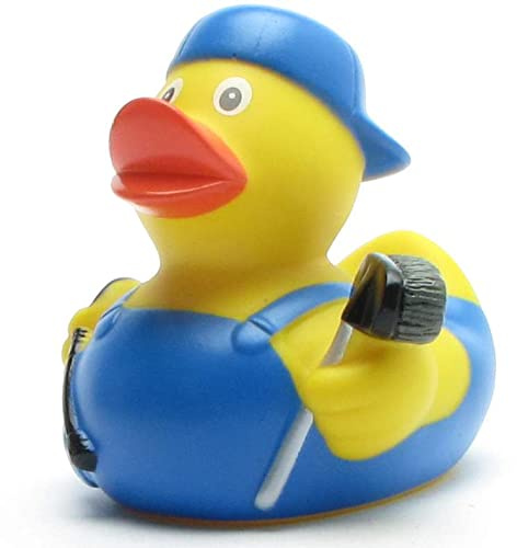 Duckshop I Badeente Waschanlage I Quietscheente I Quietscheentchen I Geschenk für Auto-Liebhaber I Präsent Sammler