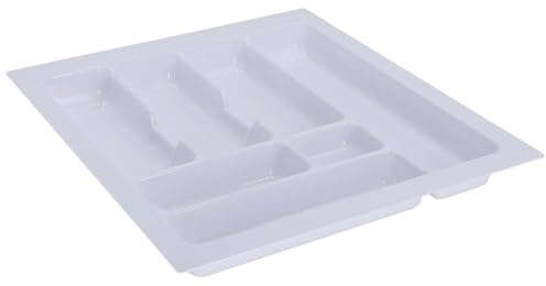 KOTARBAU® Besteckkasten für Schublade Weiß 490x435 mm Schubladenorganizer für Küchenbesteck