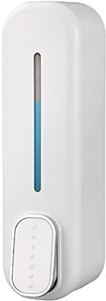 Kafei Dispensador de jabón de un soporte de pared montado en la pared, 350 ml de mano líquido champú ducha dispensador de para baño KüChe oficina Ro blanco