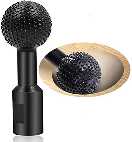 FLOTRUTE Kugelfräser Holz Schnitzen, 14mm Wood Shaper Kugel,Kugelmeißel Feilenschleifköpfe Geeignet für 115/125 mm Winkelschleife