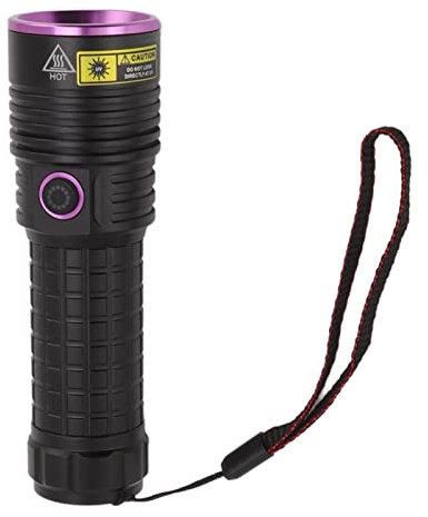 Aeun Linterna Ultravioleta de 365 Nm, Linterna de Luz Negra Recargable con Cable USB para Verificación de Moneda