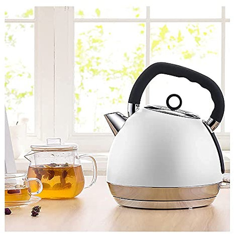 ANIFM 1.8L Electric Kettle Tea and Coffee Maker Oatmeal Quick Boil Water Heater Auto Shut Off Detachable Stainless Steel Base for Home Office,kettle Comfortable anniversary