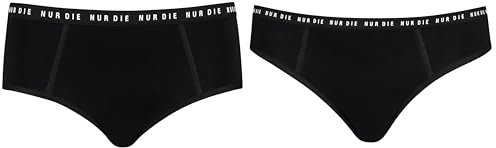 Nur Die Panty Alles geregelt Starke Blutung Perioden-Unterwäsche Bio-Baumwolle waschbare & saugfähige Menstruationsunterwäsche Damen Slip Normale Blutung