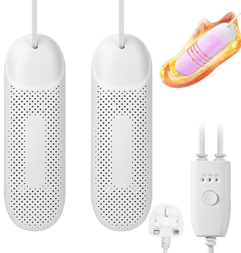Mineup Electric Shoe Dryer, Portable Shoe Dryer Boot Dryer, Ski Boots Dryer with 3 Timer Modes, Boot Dryers with 360° Drying Eliminate Odor, Suitable for Shoes, Gloves, Socks, Ski Boots(Purple light)