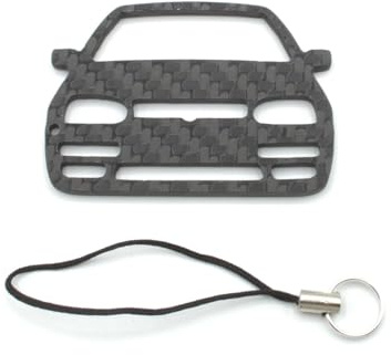 BlackStuff Carbon Fiber Schlüsselband Schlüsselband kompatibel mit Golf GTI Mk3 1991-1997 CF-850 Schwarz S, Schwarz , S