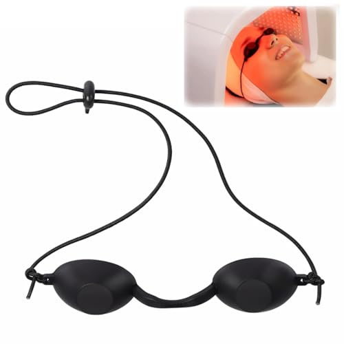 MOLZINY Occhialini Protettivi per Solarium Infrarossi Occhialini Sole, Occhiali Protettivi Laser Occhiali Di Sicurezza Occhiali Di Protezione per Beauty Clinic (Nero)