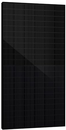 SAKETE Solarmodul 500W – N-Typ Full Black Solarpanel mit Halbzellen-Technologie, geeignet für Balkonkraftwerk, 500W PV Panel 1er