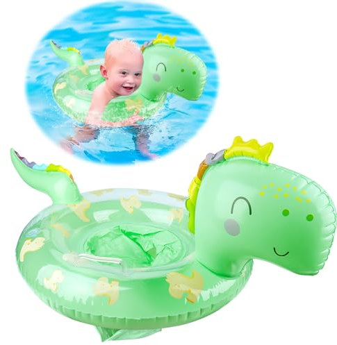 Baby Swimming Float, Baby Swimming Ring Pool Float, Toddler Inflatable Swim Floats with Safety Seat and Handle, Swim Pool Bathing Accessories Pool for Toddlers 6-36 Months