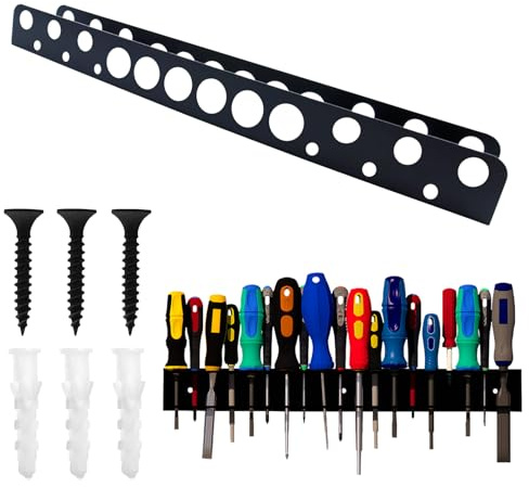 Zangenhalter Wandhalterung,Werkzeughalter Wand,Schraubenzieher Halterung | Werkzeug Wandhalterung 18 Löcher,Zangenschlüssel Organizer,Schraubendreher Organizer,Hammerständer,für Garage,Werkstätten