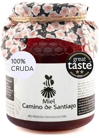 100% Miel Cruda y Pura de Abeja - Natural y Artesana - España - Sin Procesar - No Pasteurizada - Antioxidante - Sin Filtrar - Mielato - Alto Contenido en Sales Minerales (1000 gr, Bosque)