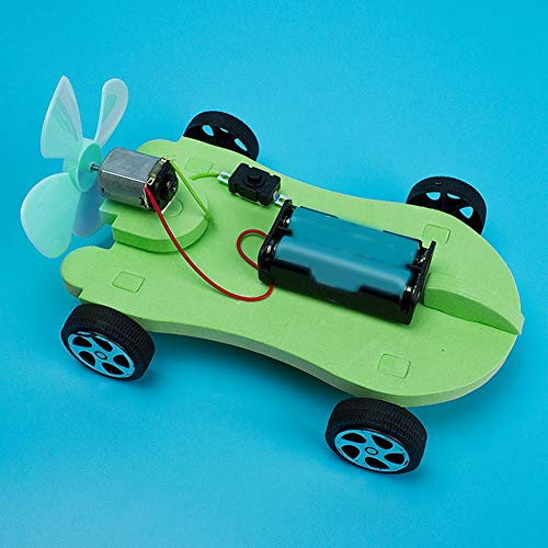 SUNGOOYUE L'énergie éolienne de Bricolage pour Enfants Définit la Pensée Créative des Véhicules Faits à la Main