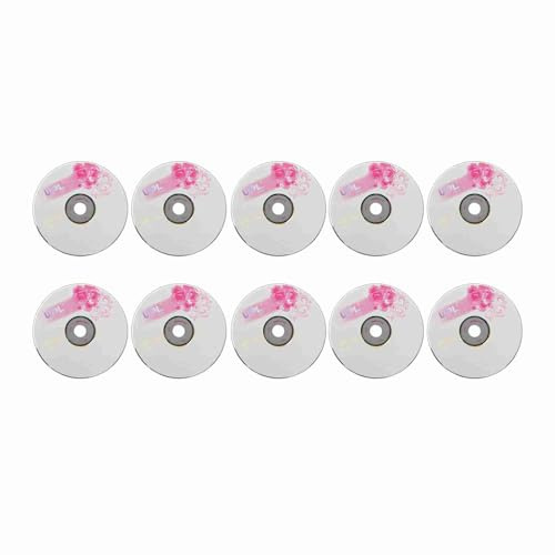 CD R Blank Discs, 52X 730MB PC Clear Recordable Music Disc Blank CDs for Burning Music Storing Digital Images Data (50PCS)