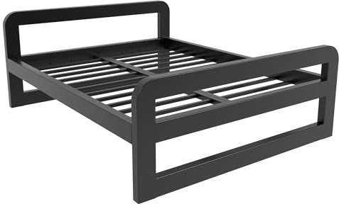 MetaloPro Metallbett Ryka Xtreme 160x200 cm – Extreme Stabilität Und | Hochwertiges Metall, ideal für Schlafzimmer und Gästezimmer, absolut geräuschfrei, maximaler stauraum unter dem bett