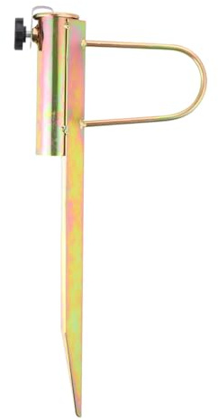 Toyvian Ancre de Parasol en Fer Galvanisé 36mm pour Plage et Jardin, Pied d'ancrage Robuste Compatible Tiges 25-32mm, Fixation Sable Stable et Solide, Accessoire Extérieur Pratique