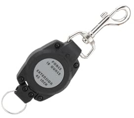 LIXSAZSE Sturdy Gear Keeper Retractable Mic Holder Microphone for Securely Attaching Accessories to BCD and Boat Adjustable Mic Lanyard and Hardware Mounting Kit