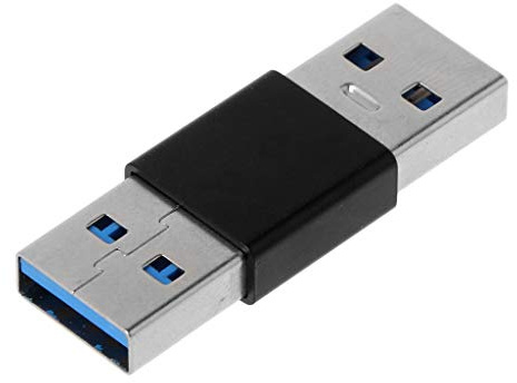 S-TROUBLE Adaptador Extensor M-M USB 3.0 de Alta Velocidad Macho a Macho Adaptador de Conector de Cambiador de género