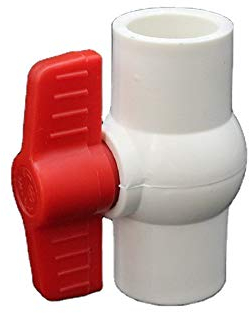 Valvola a Sfera in Plastica da 40 mm - Interruttore di Alimentazione dell'Acqua Con Installazione Rapida - Rubinetto di Arresto per Tubo