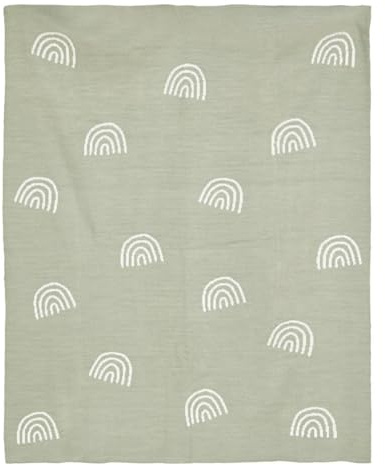 Atmosphera - Gestrickte Babydecke Strickware - grün - 100x80 cm - Grün