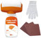 HJYDGJ Rouleau de peinture murale blanche 2 en 1 - Rouleau de peinture murale blanche - Avec gants en papier de verre