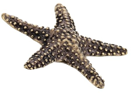 Ciieeo Kreatives Messing Seestern Ornament Sorgfältig Polierte Vintage Tierskulptur für Raum und Schreibtischdekoration in Gold Vielseitige Maritime Deko